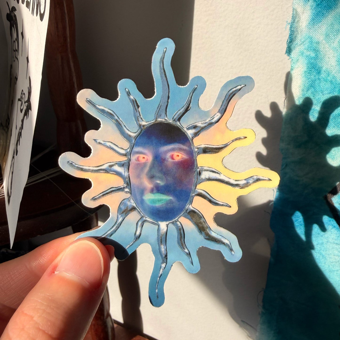 Chrome Sun Sticker