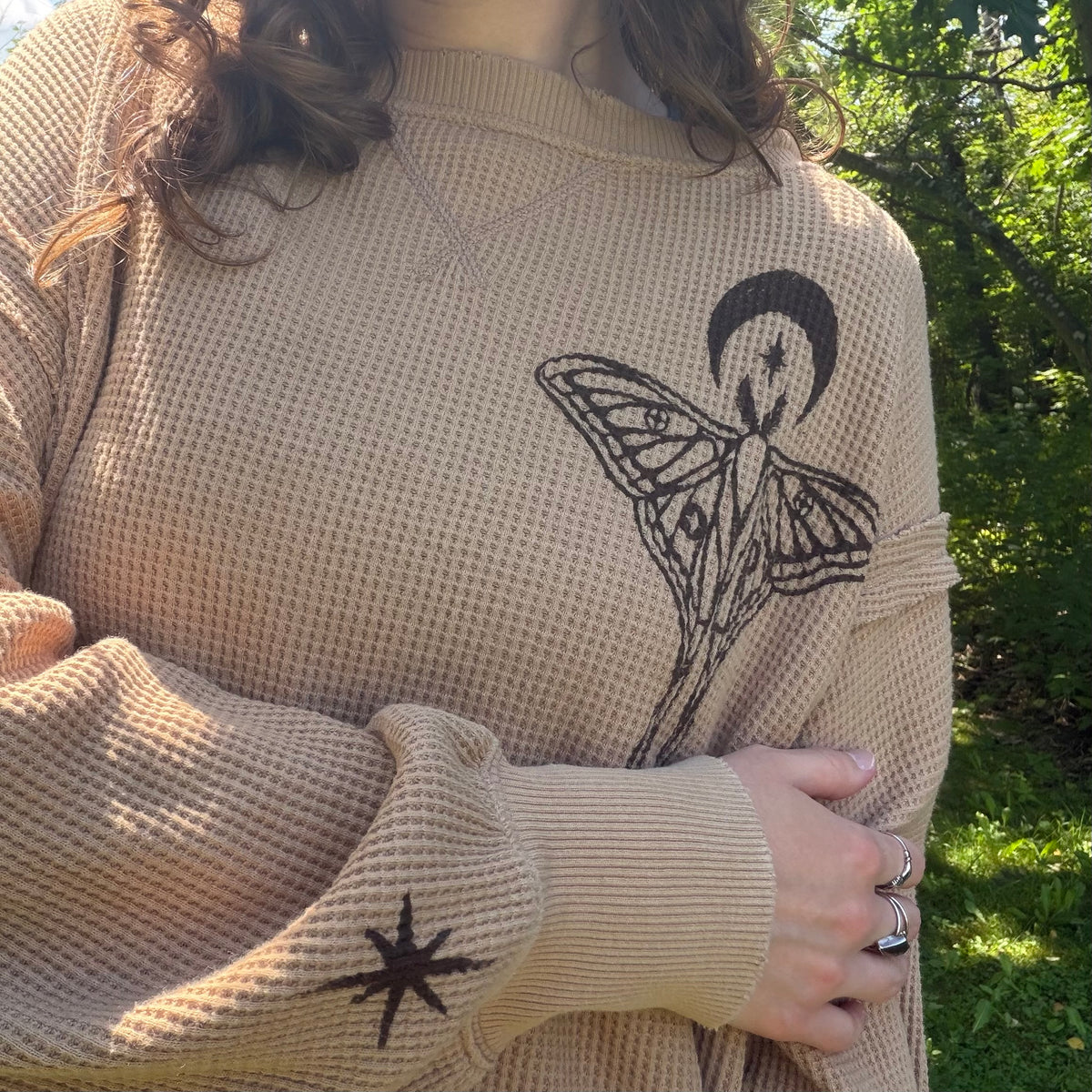 Oversized Moth Sweater - S