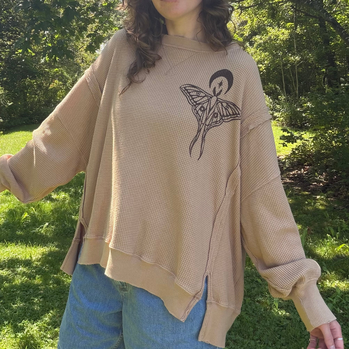 Oversized Moth Sweater - S