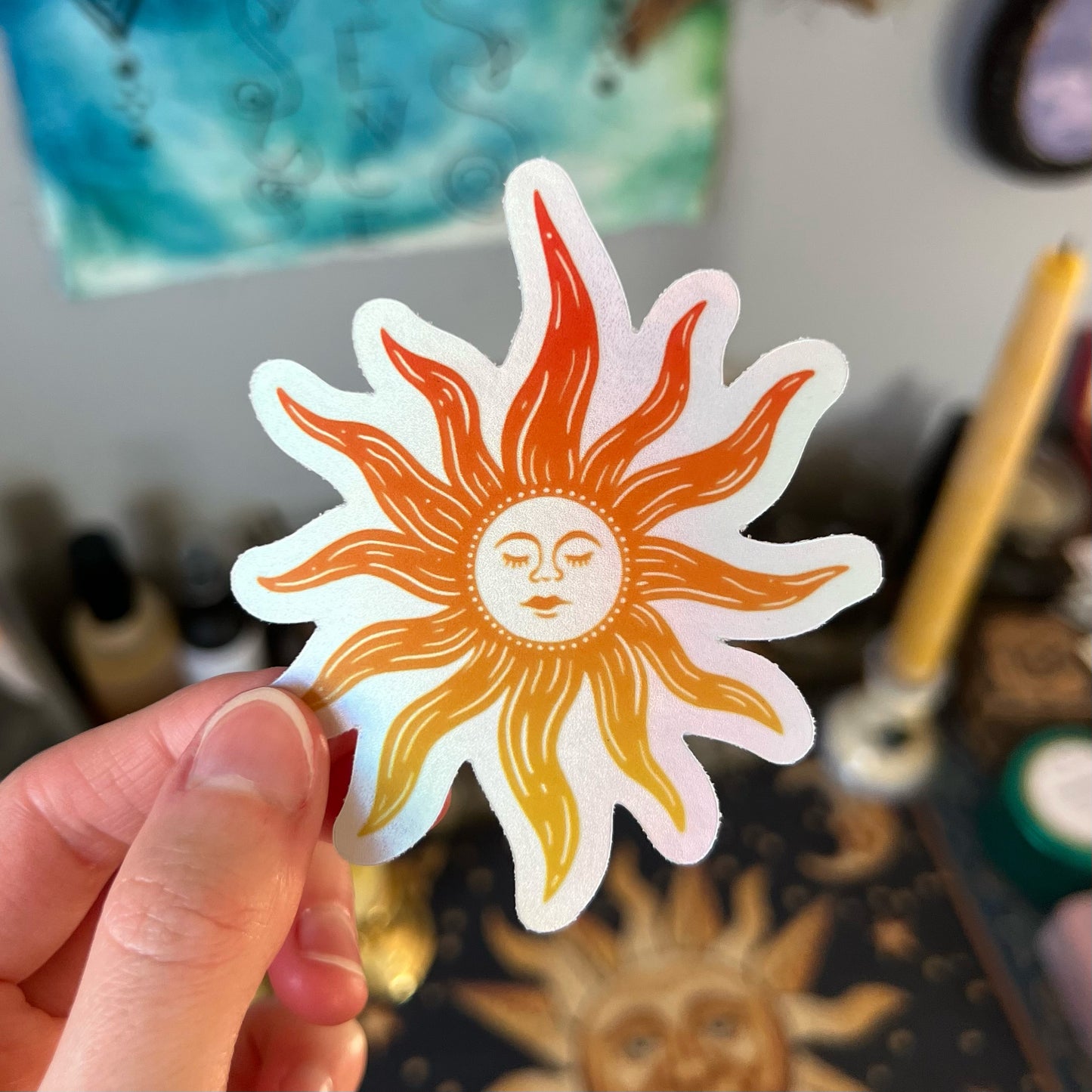 Holo Sun Sticker - V2