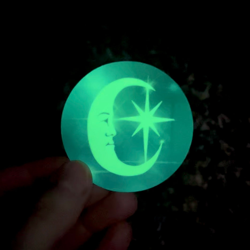 Glowy Moon Sticker