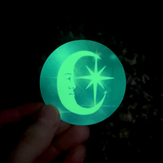 Glowy Moon Sticker